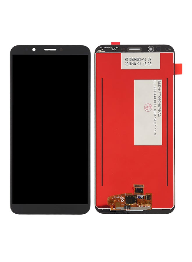 Generic - LCD Screen And Digitizer Full Assembly For Huawei Honor Play 7C Black - Image 1