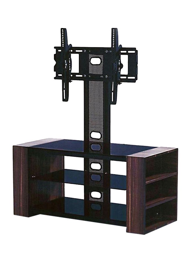 Galaxy Design Tv Stand Table With Mounting Brown 120x40x120centimeter