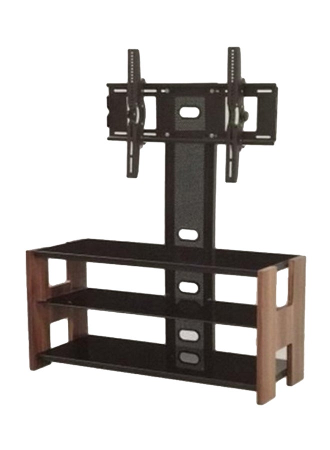 جالاكسي ديزاين طاولة مع حامل لتثبيت التلفزيون أسود/بني