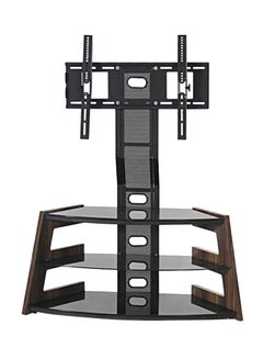 Galaxy Design Tv Stand Table With Mounting Black/Brown 120x120x40centimeter 
