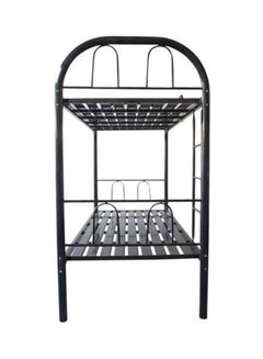 Galaxy Design Metallic Bunk Bed With Mattress Black  - Image 2