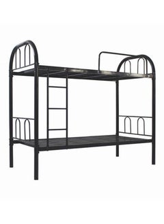 Galaxy Design Metallic Bunk Bed With Mattress Black  - Image 4