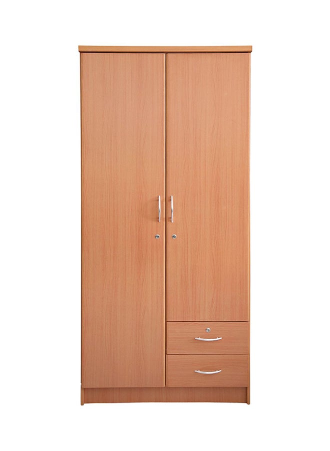 AFT Wooden Wardrobe Cabinet Brown 190x90x55centimeter  - Image 1