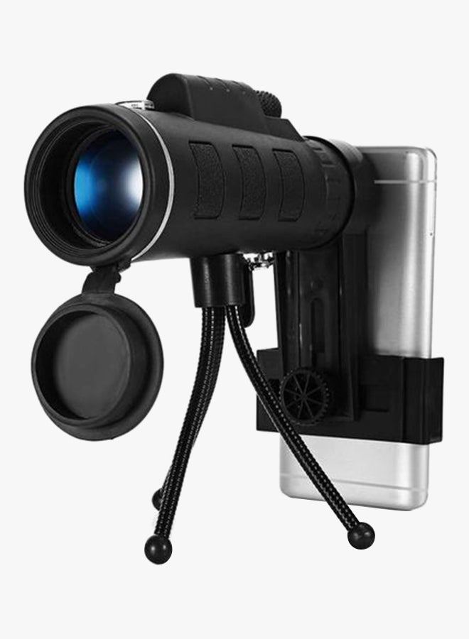 Generic - Monocular Telescope HD Prism Scope With Compass Phone Clip Tripod Black - Image 1