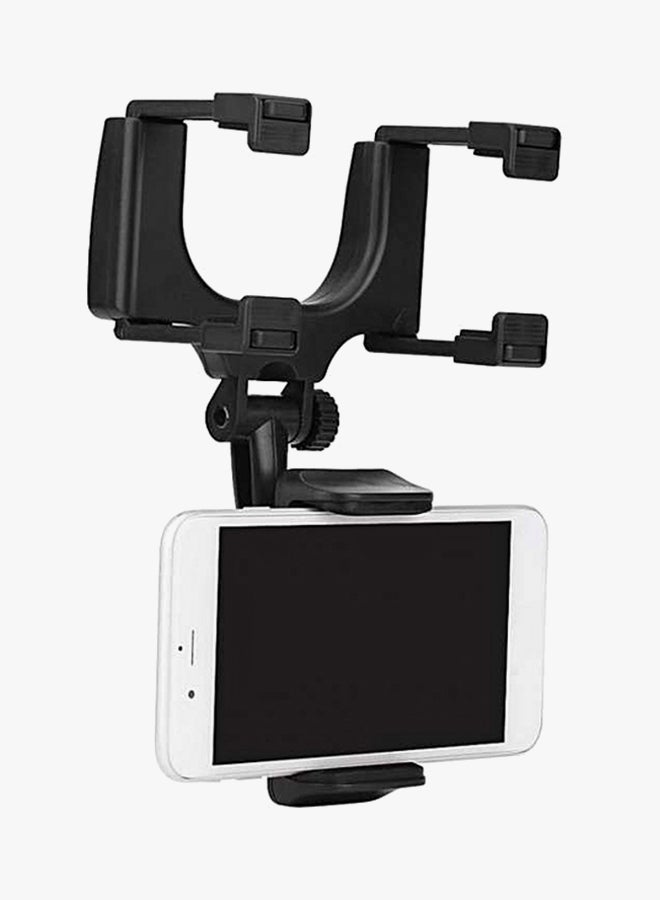 حامل هاتف جست جوجو يناسب العديد من الطرازات للتثبيت في مرآة الرؤية الخلفية أسود - Image 2