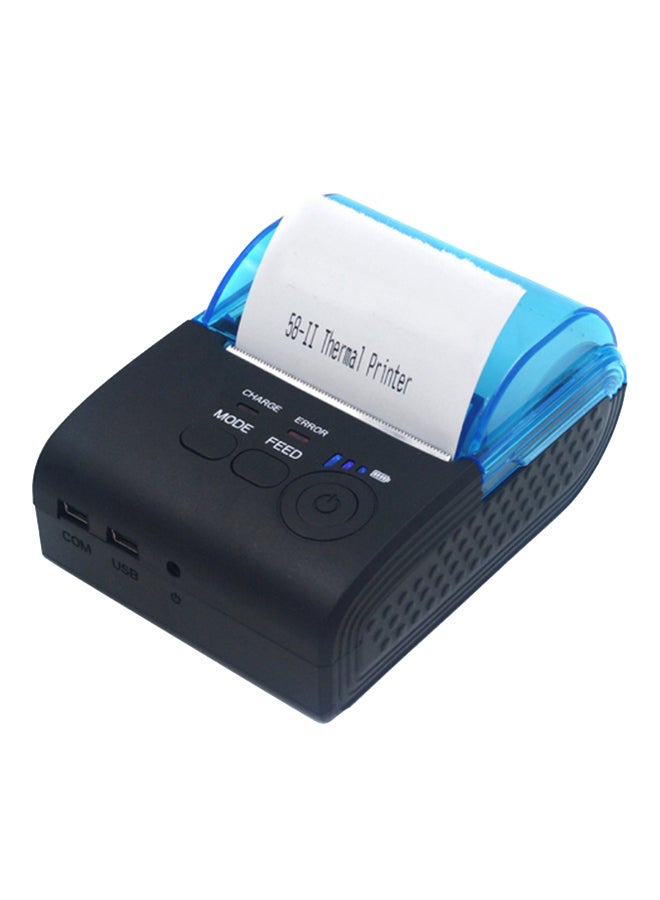 Wireless Bluetooth Professional Thermal Receipt Printer Black 