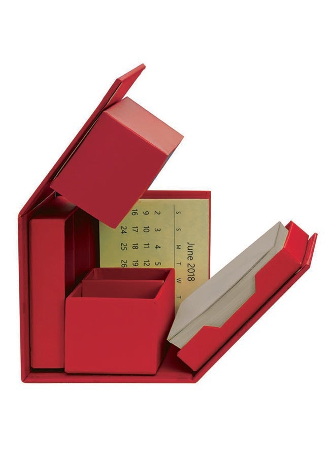 Eco-neutral Expandable Desk Organizer Red - Image 2