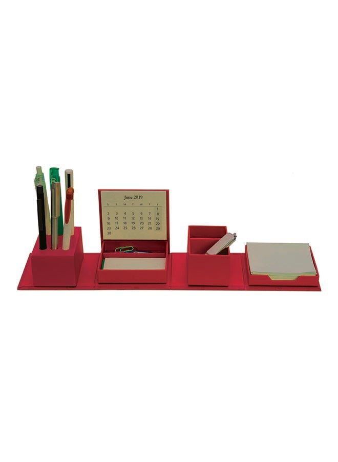 Eco-neutral Expandable Desk Organizer Red - Image 3