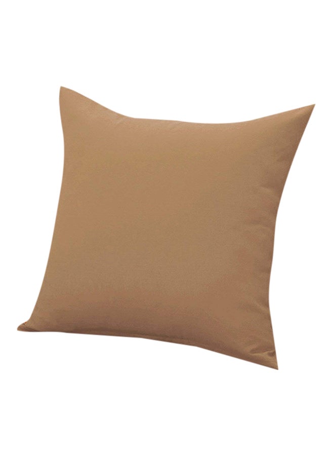 اورافي غطاء وسادة من القطن بني جملي 18x18بوصة - Image 1