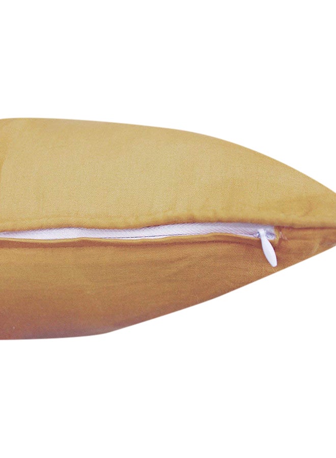 اورافي غطاء وسادة من القطن بني جملي 18x18بوصة - Image 2