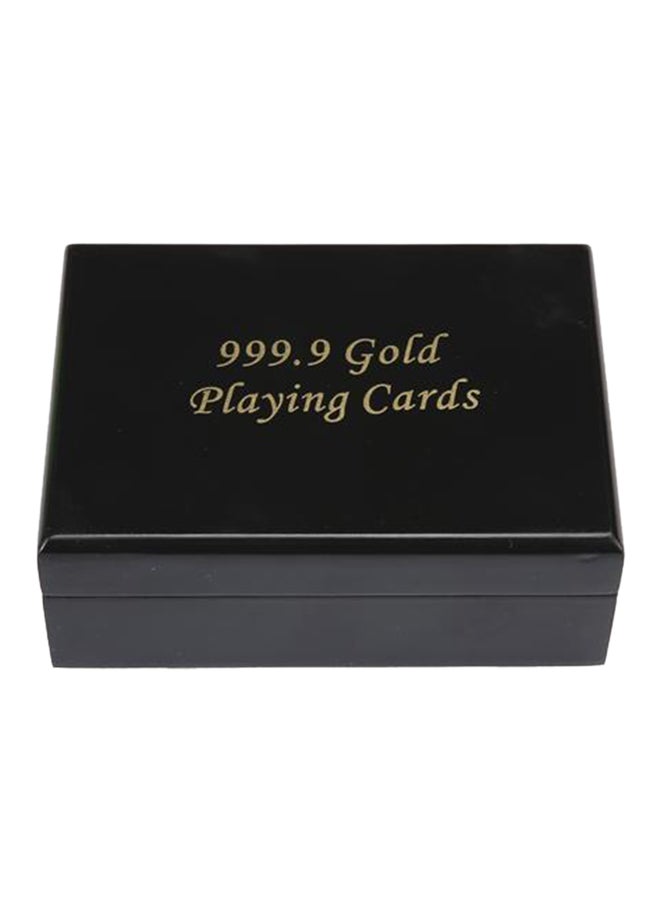 24K Karat Pure Gold Foil Plated Cards With Wooden Box And Certificate 3x10x6centigram - Image 2