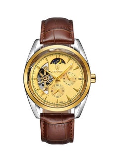 Tevise men Leather Chronograph Watch B07B4WXJWY-9 