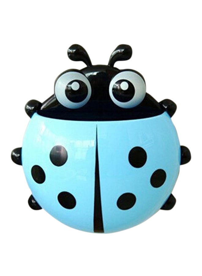 Ladybug Designed Toothpaste/Toothbrush Holder Blue 14x14x5centimeter
