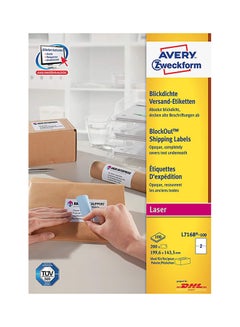 AVERY Parcel Labels White/Black  - Image 1