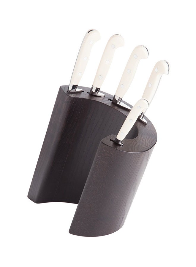 5-Piece Knives With Wenge Block White