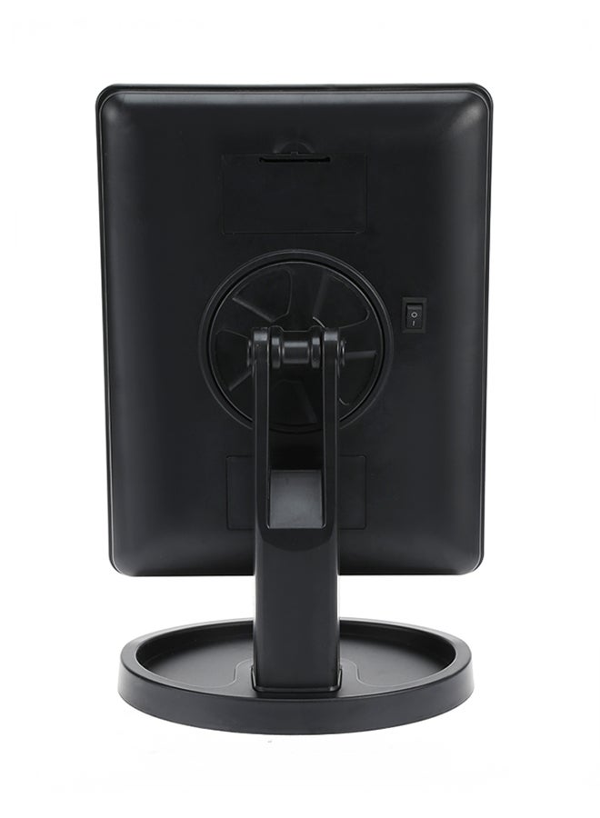 مرآة مساحيق تجميل كبيرة دوارة مزودة بشاشة تعمل باللمس وإضاءة LED طراز 2332442 أسود - Image 2