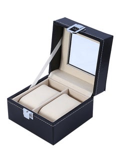 2 Grid PU Leather Watch Organizer 2018082528