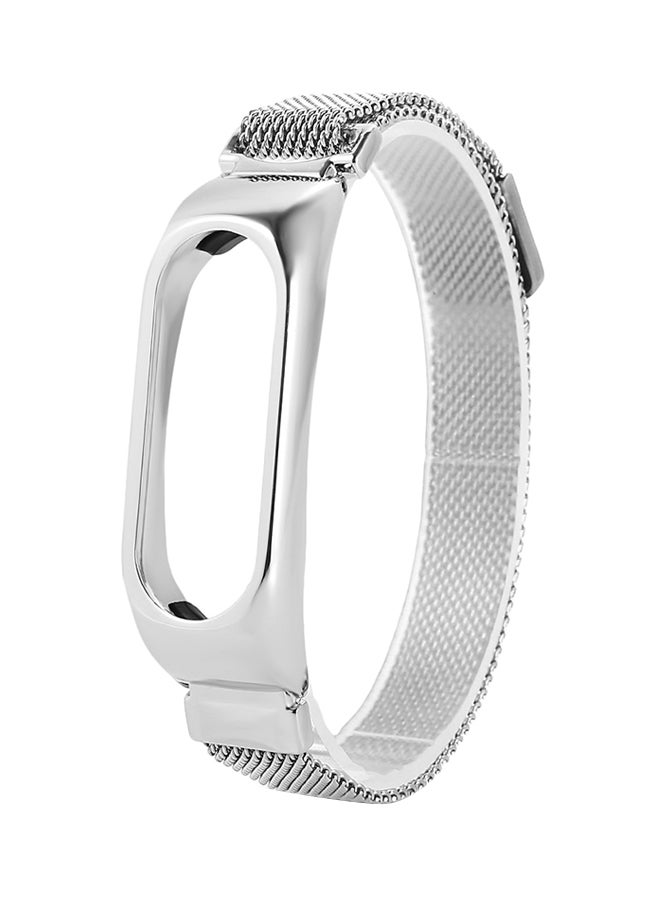 Stainless Steel Band For Xiaomi Mi Band 2 Smart Watch 12 mm 2018082630 Silver