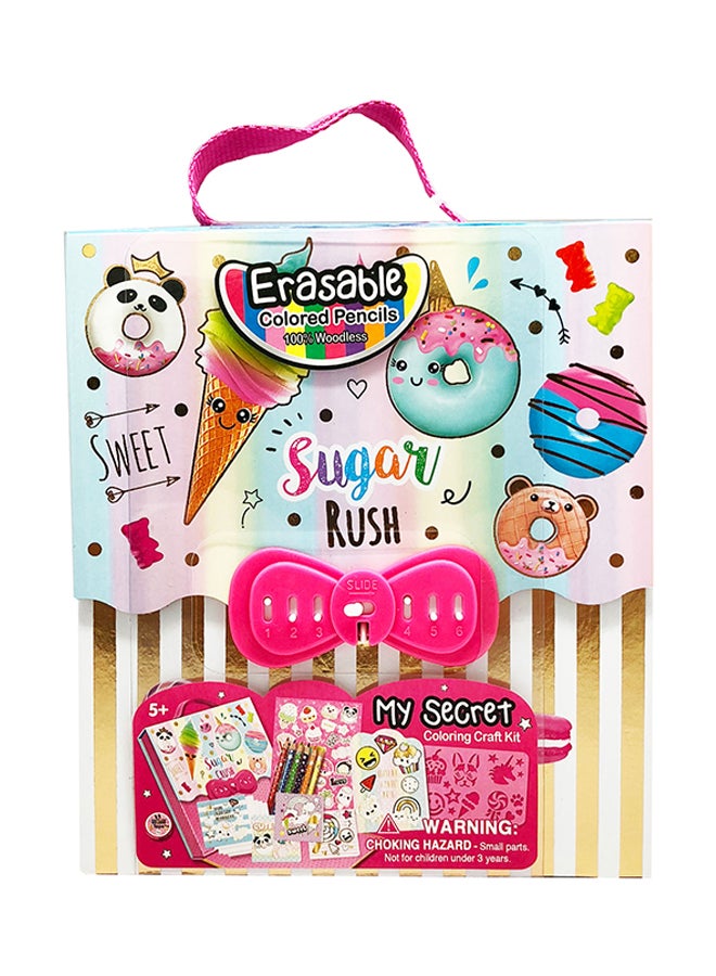 Hot Focus Sugar Rush My Secret Colouring Kraft Kit