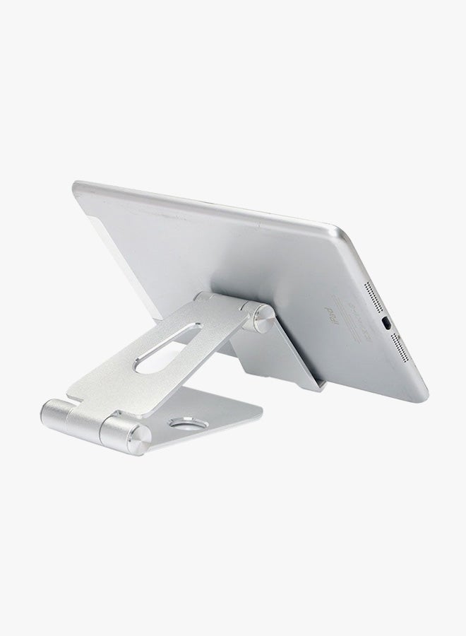 حامل شامل قابل للطي للهواتف والأجهزة اللوحية فضي - Image 2