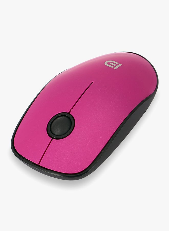 FUDE Wireless Mouse With Optical Sensor Pink/Black - Image 2