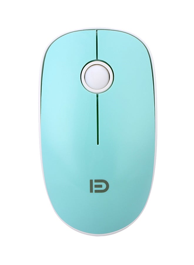 FUDE Wireless Mouse With Optical Sensor Mint/White - Image 1