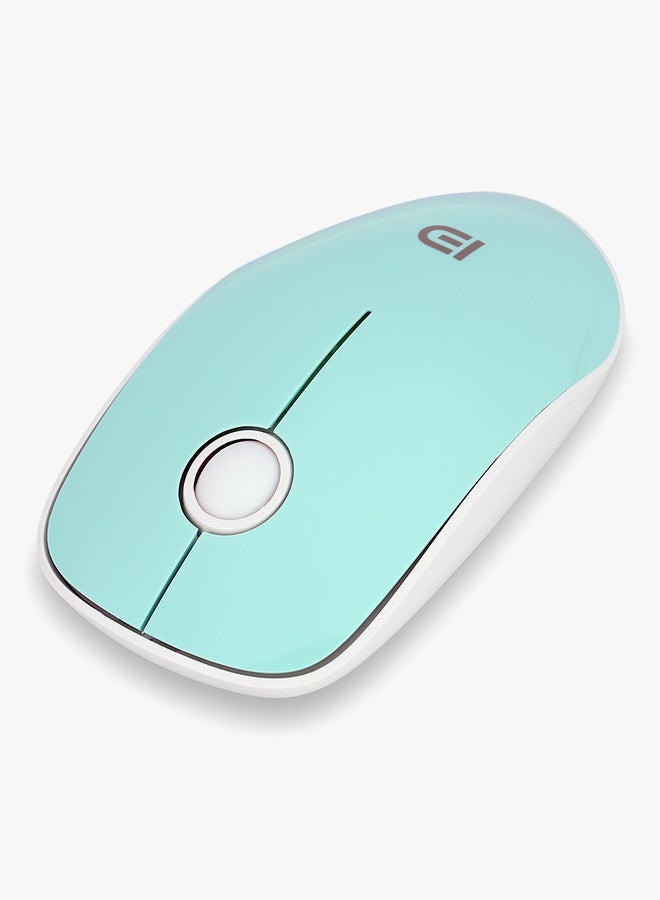 FUDE Wireless Mouse With Optical Sensor Mint/White - Image 2