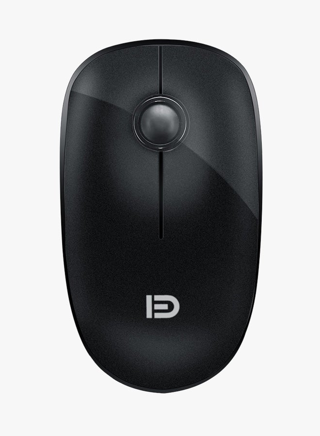 FUDE Wireless Optical Keyboard With Mouse - English Black - Image 2