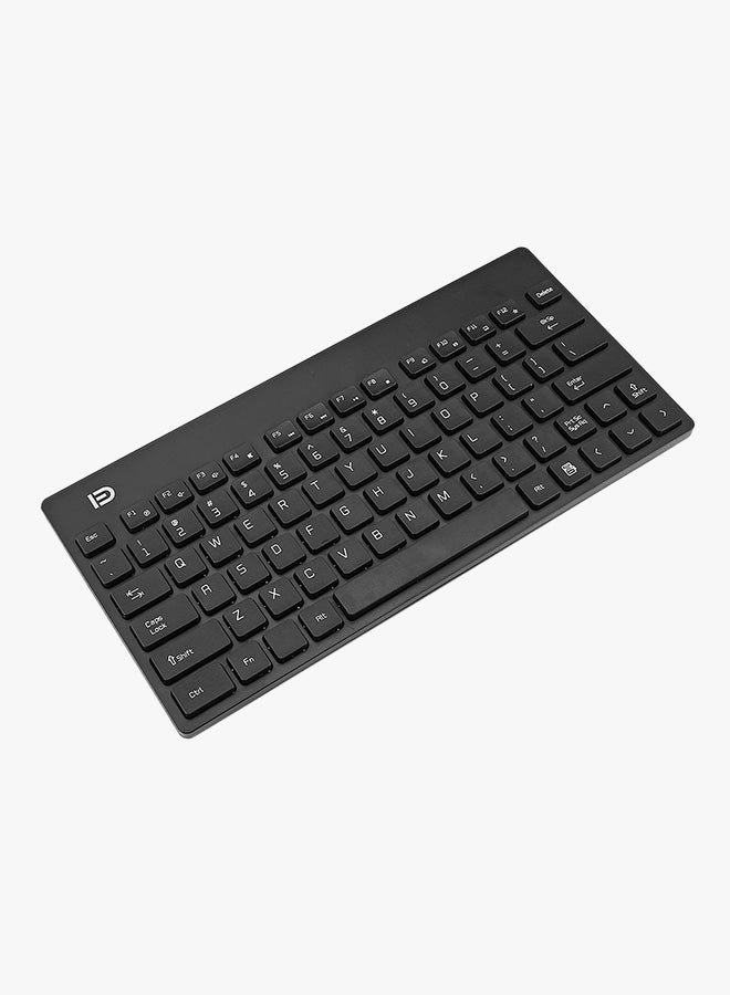 FUDE Wireless Optical Keyboard With Mouse - English Black - Image 3