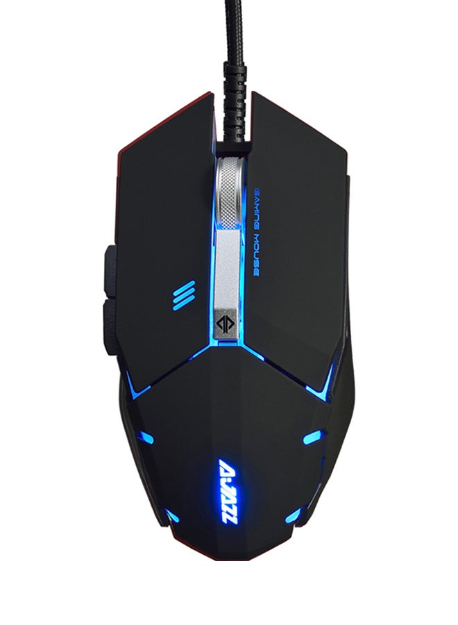 Ajazz LED Light Gaming Mouse Black  - Image 1
