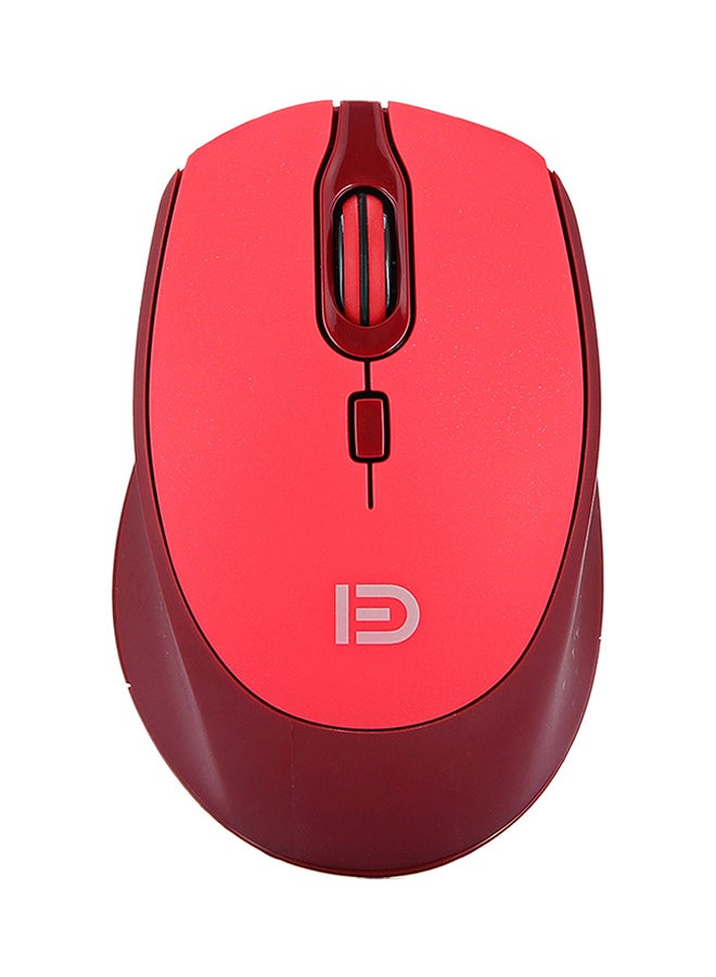 FUDE Wireless Optical Mouse Red - Image 1