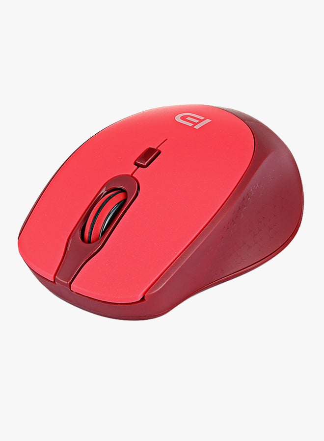 FUDE Wireless Optical Mouse Red - Image 2