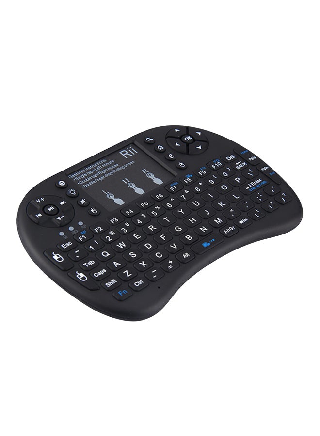 Plus Wireless Mini RC-Keyboard With Touchpad - English Black  - Image 1