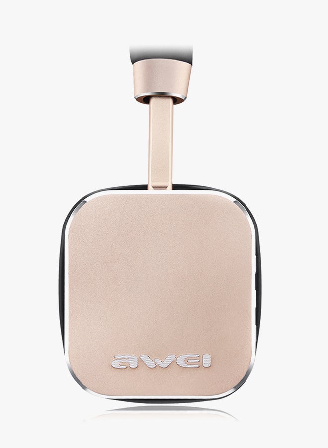 أوي سماعة رأس لاسلكية بصوت ستيريو بتصميم فوق الأذن تعمل بخاصية البلوتوث مع ميكروفون ذهبي/ أسود - Image 2