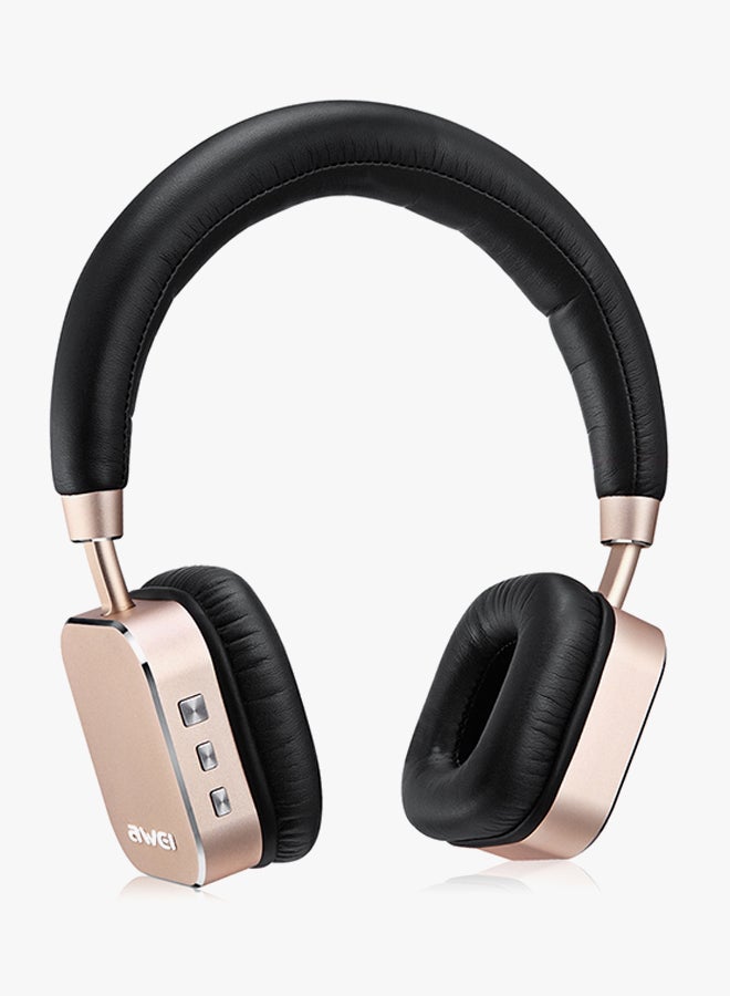 أوي سماعة رأس لاسلكية بصوت ستيريو بتصميم فوق الأذن تعمل بخاصية البلوتوث مع ميكروفون ذهبي/ أسود - Image 3