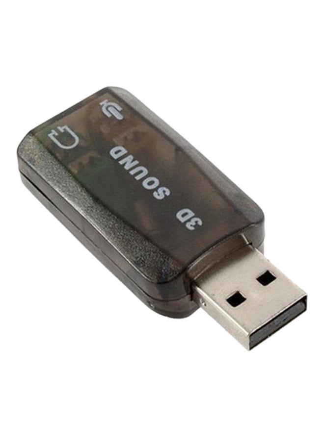 External USB Sound Card Converter Black  - Image 1