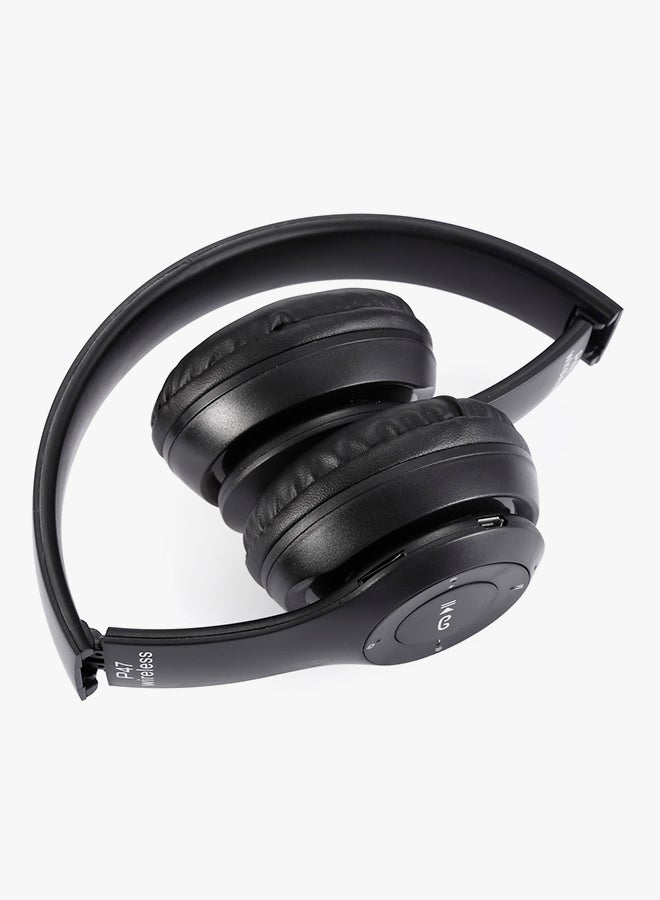 Foldable Bluetooth Wireless On-Ear Headphone Black - Image 2