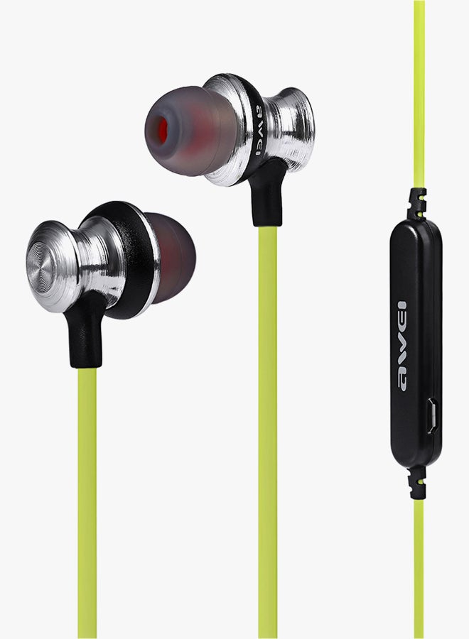 Awei Sports Bluetooth Wireless In-Ear Earphone Green - Image 2