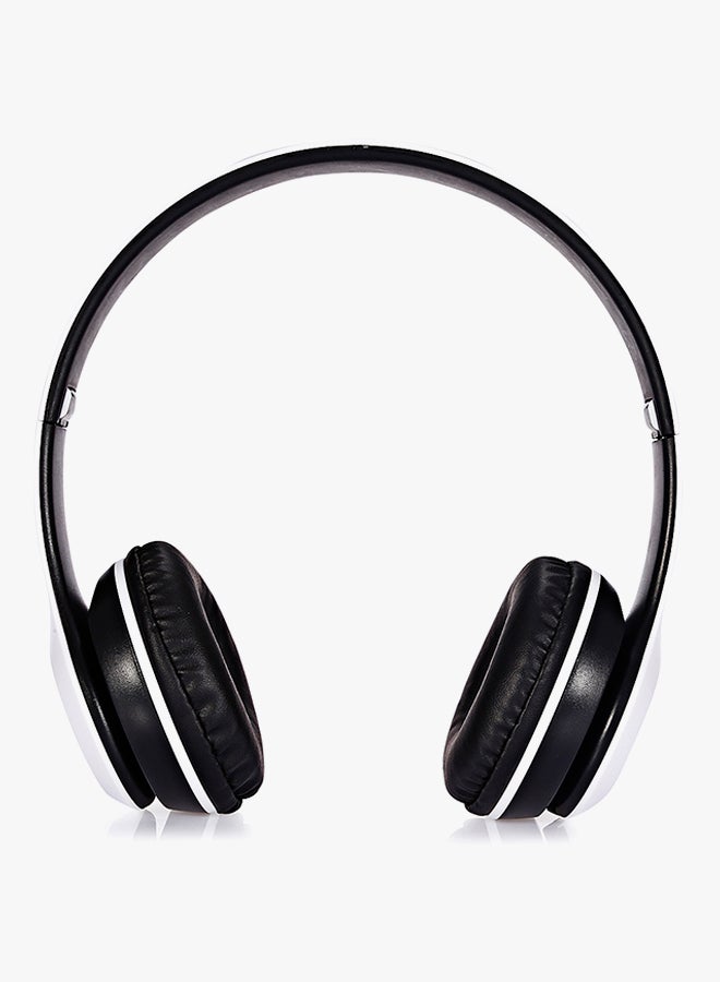 Stereo Bluetooth Wireless On-Ear Headphone White/Black - Image 2