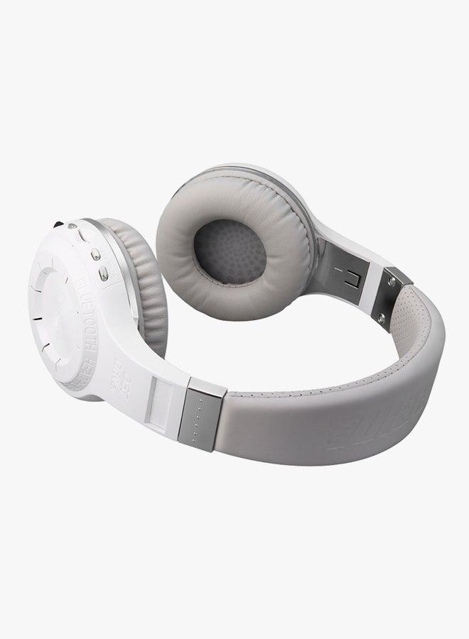Bluedio Bluetooth Wireless On-Ear Headphone With Microphone White - Image 4