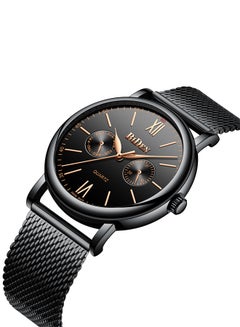 BIDEN Men's Water Resistant Stainless Steel Chronograph Watch Biden0077-5-Black  - Image 2