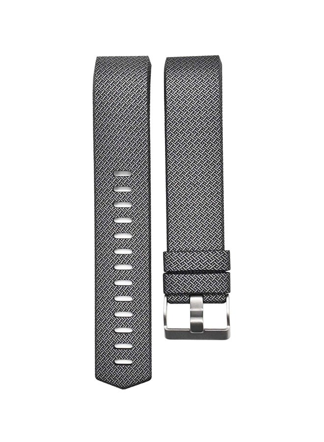 Rubber Band For Fitbit Charge 2 Watch Black/White