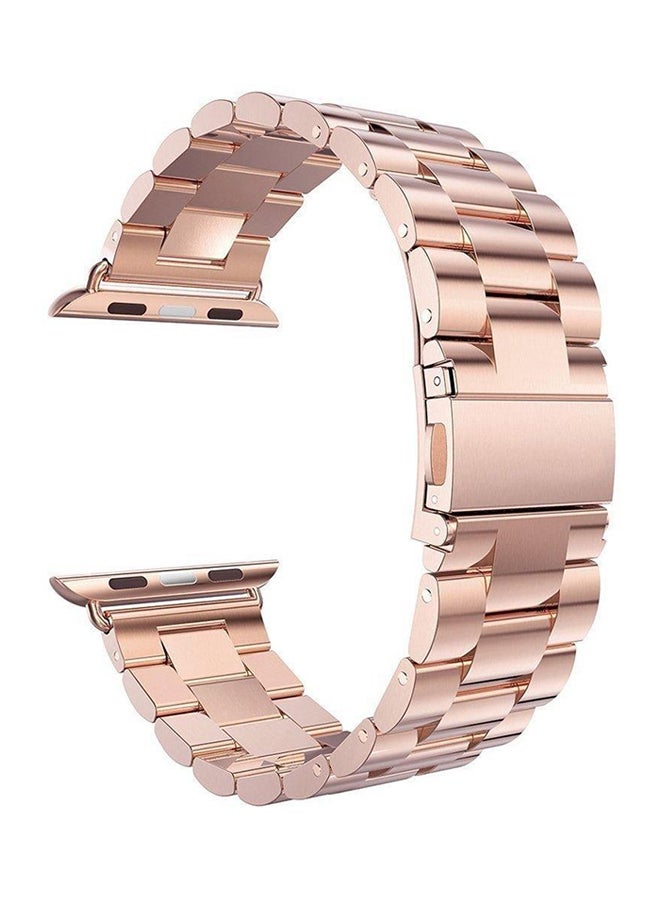 Stainless Steel Band For Apple Watch 42 mm Rose Gold