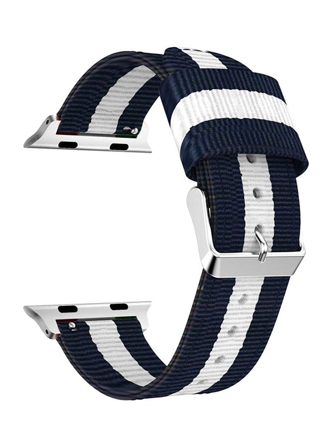 Fabric For Apple Watch Series 1/Series 2/Series 3 Blue/White