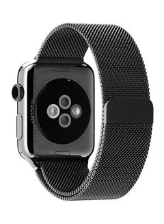 Stainless Steel Replacement Band For Apple Watch Series 3/2/1 Black