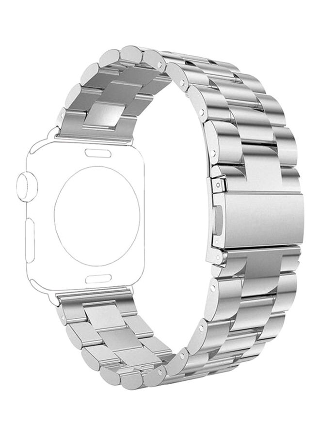 Stainless Steel Band For Apple Watch Series 1 Series 2 Sport And Edition Version 38mm Silver