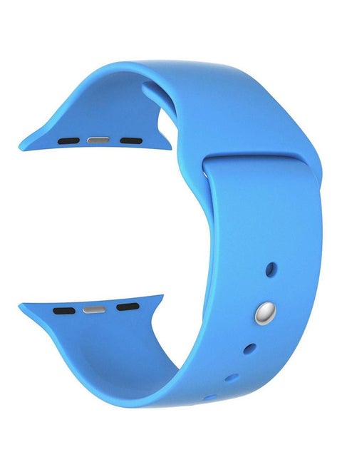 Silicone Strap For Apple Watch Nike 42 mm Blue