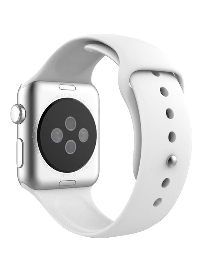 Generic - Silicone Strap For Apple Watch Nike 42 mm White - Image 1