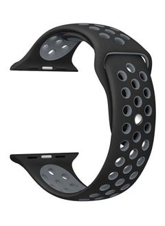 Silicone Strap For Apple Watch Nike + Black/Grey
