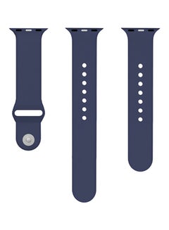 Silicone Replacement Strap For Apple Watch Series 3/2/1 Blue
